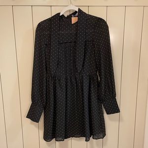 Polka dot Black Mini Dress